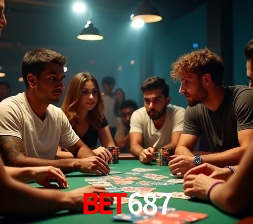 Interface moderna da plataforma bet687